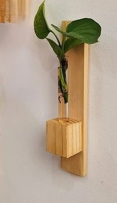 گلدان چوبی